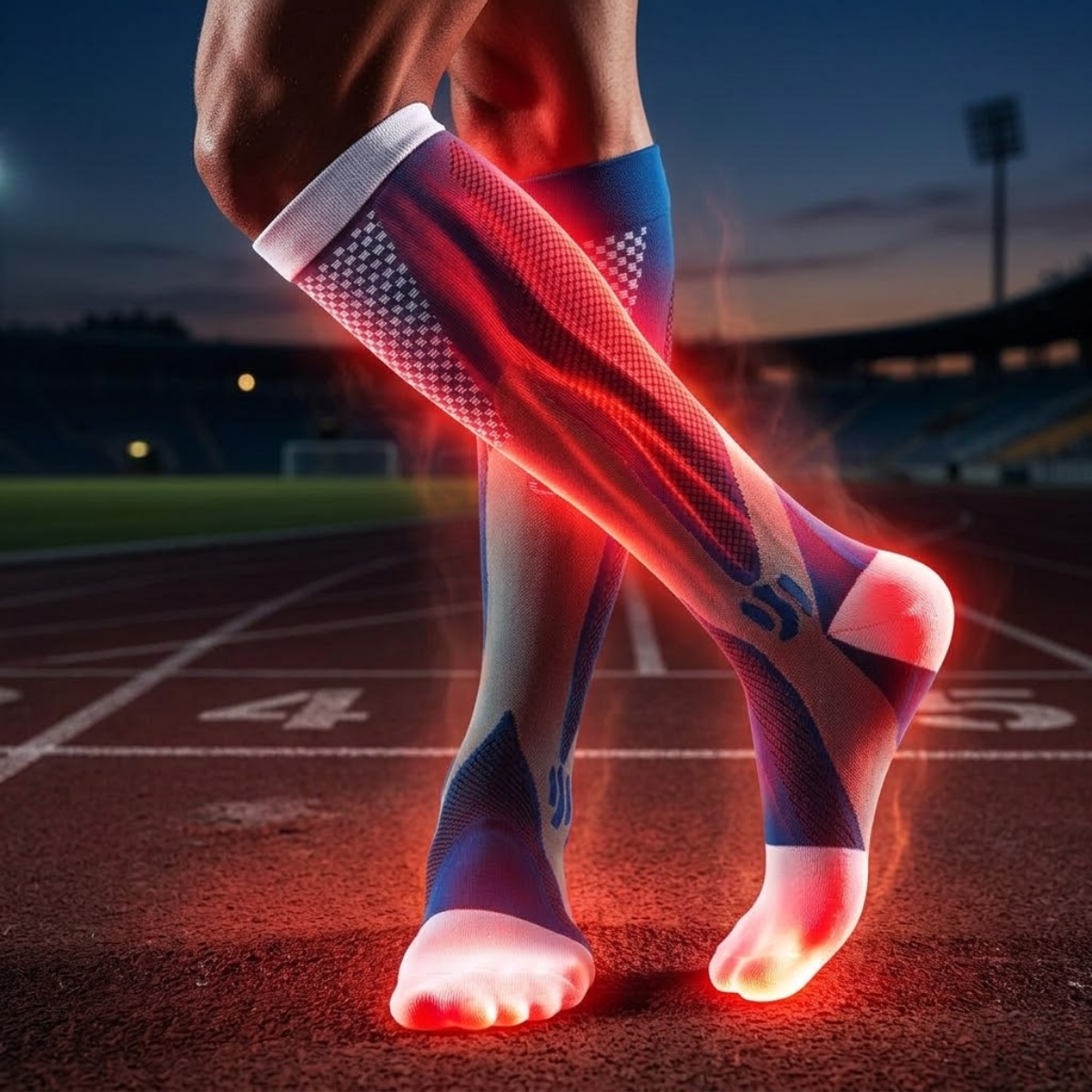 Compression Socks for Varicose Veins & Swollen Legs – Flight, Running, Nursing, Diabetic, Oedema Support, Men & Women Leg Circulation Stockings for Travel & Sport