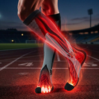 Compression Socks for Varicose Veins & Swollen Legs – Flight, Running, Nursing, Diabetic, Oedema Support, Men & Women Leg Circulation Stockings for Travel & Sport