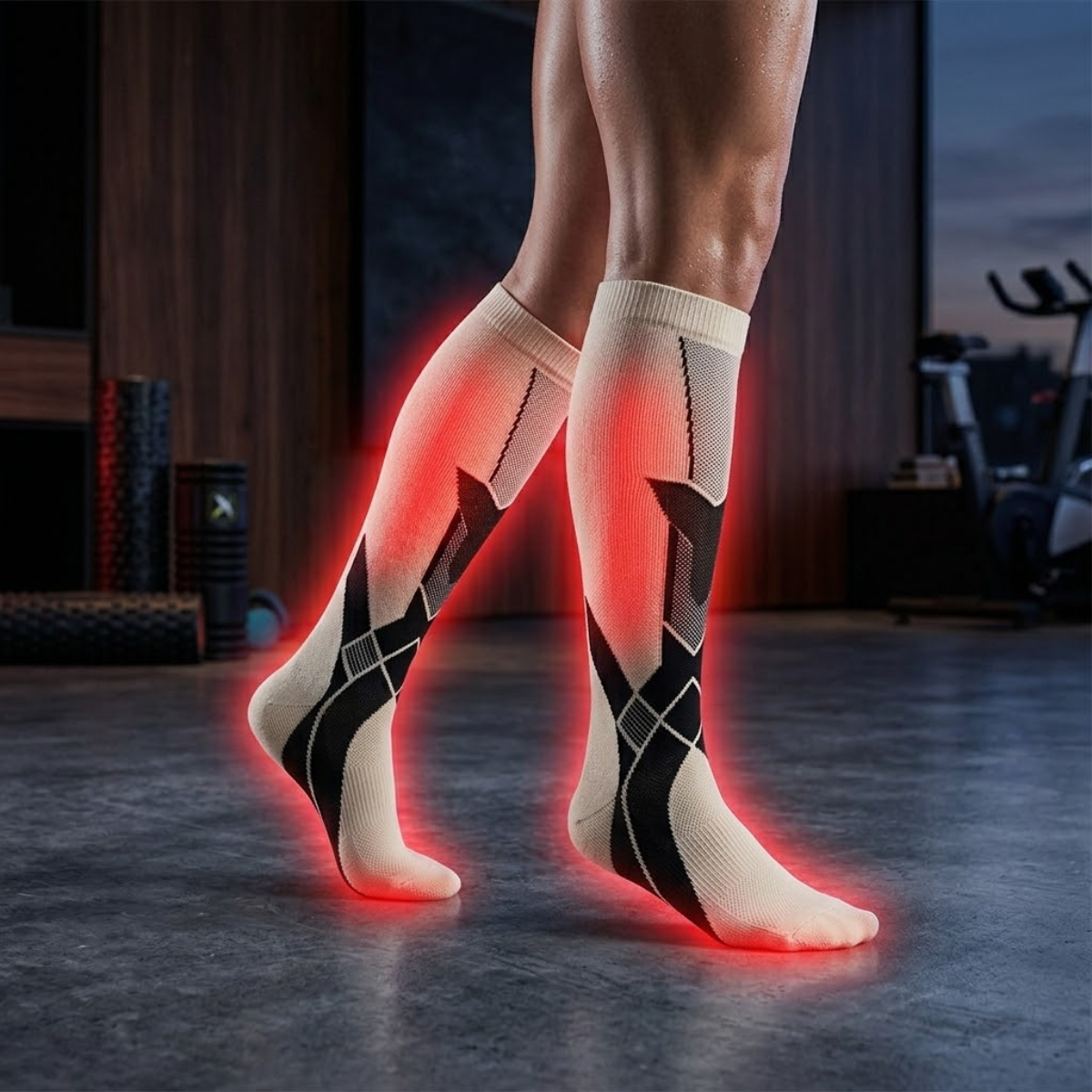 Compression Socks for Varicose Veins & Swollen Legs – Flight, Running, Nursing, Diabetic, Oedema Support, Men & Women Leg Circulation Stockings for Travel & Sport